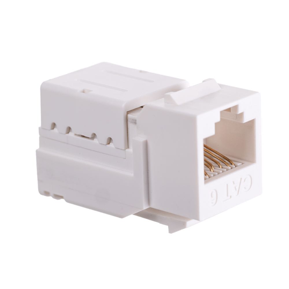 Модуль Maxicord Keystone Jack RJ-45(8P8C) кат.6 UTP DUAL IDC 90 градусов Toolless, белый