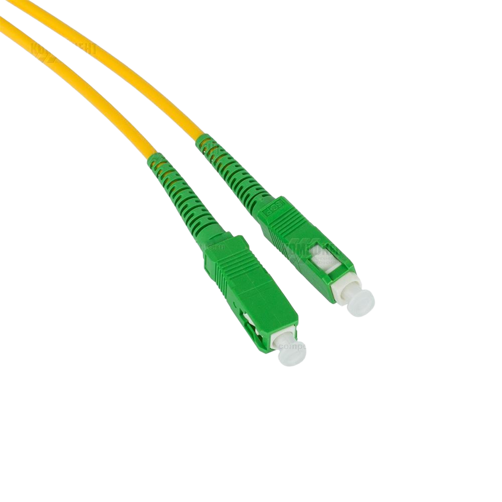 Патч-корд оптический SC-SC/APC SM (9/125мкм) simplex (3.0мм) 0.5м